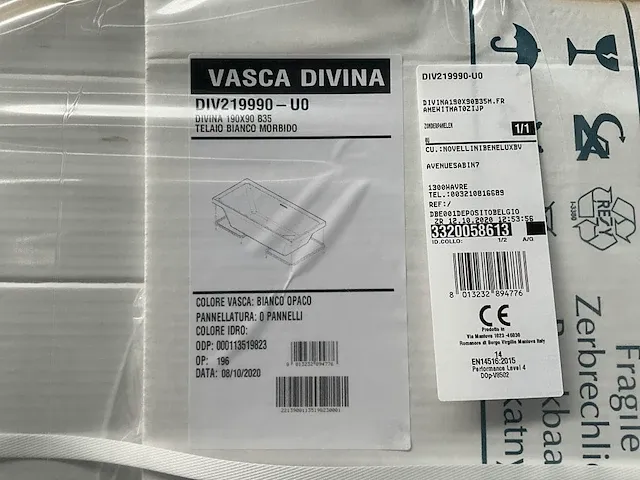 Inbouw bad novellini vasca divina - afbeelding 3 van  4
