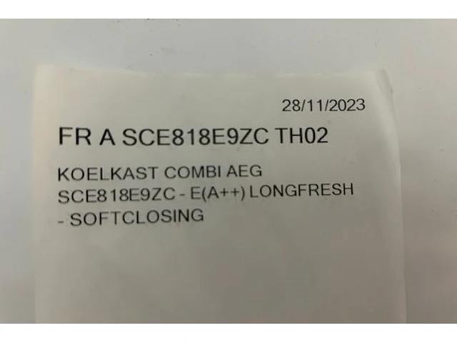 Inbouw combi koelkast aeg - afbeelding 8 van  8