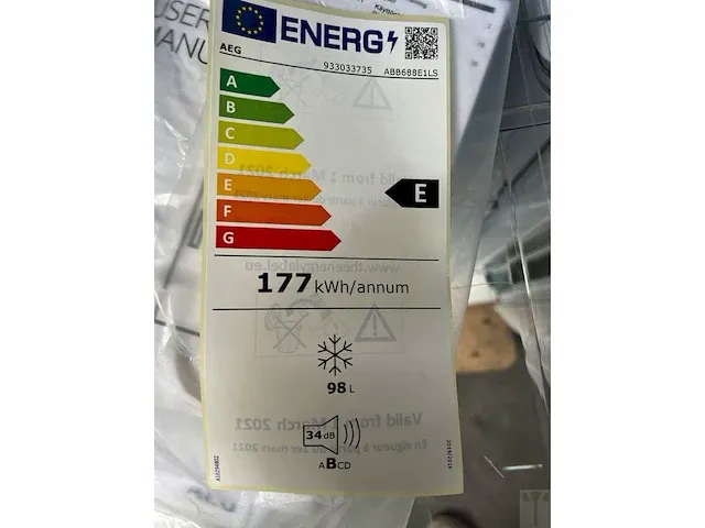 Inbouw diepvries aeg - afbeelding 4 van  4