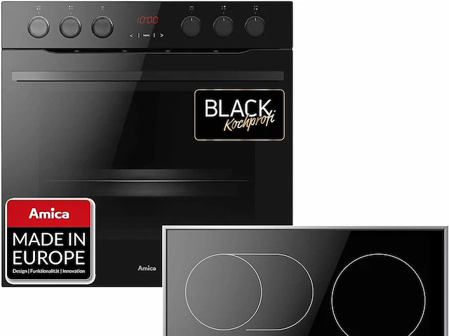 Inbouw oven + kookplaat - amica ehcx 933 130 s - afbeelding 1 van  7