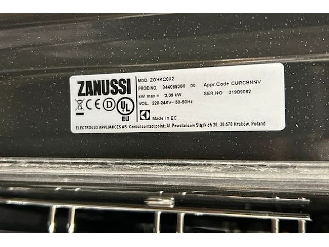 Inbouw oven zanussi - afbeelding 6 van  7