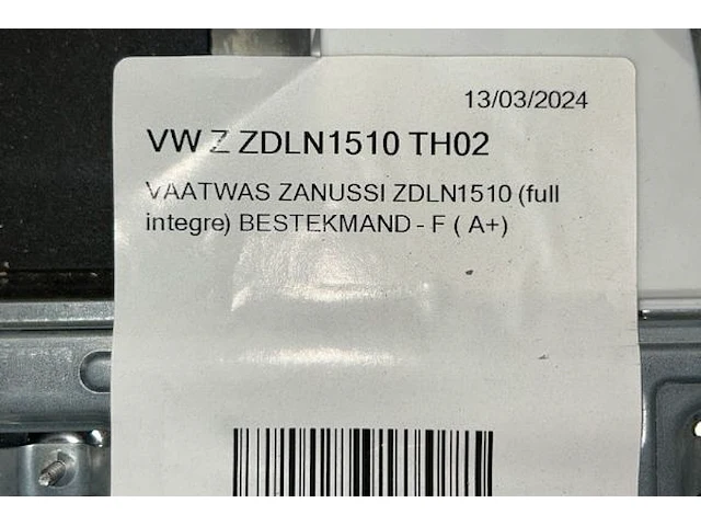 Inbouw vaatwas zanussi - afbeelding 6 van  6