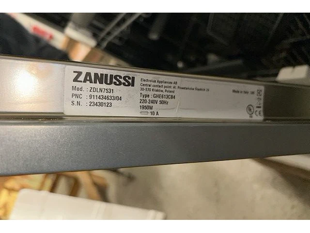Inbouw vaatwas zanussi - afbeelding 6 van  6