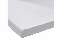 Inbouw wastafel 101 x 39,5 x 18,5 cm keramiek wit - afbeelding 6 van  7