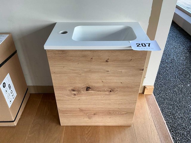 Inbouw wastafel + onderkast - afbeelding 1 van  3