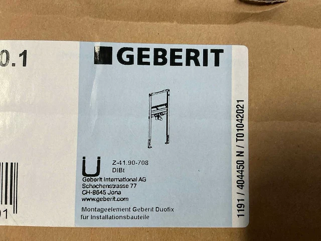 Inbouwelement geberit duofix voor lavabo - afbeelding 1 van  5