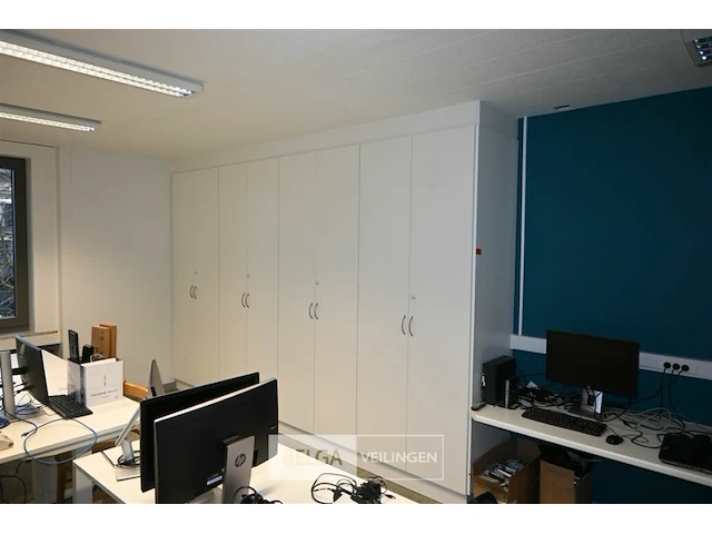 Inbouwkast wit 395x63x270 cm - afbeelding 1 van  5