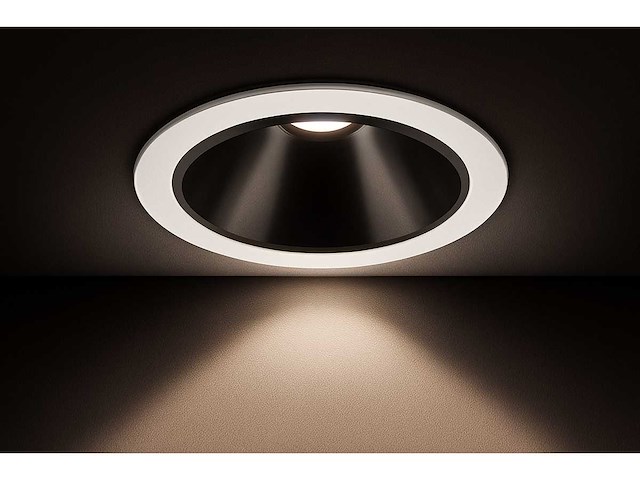 Inbouwlamp gu10 – rond – zwart/wit – ip20 (x100) - afbeelding 1 van  4