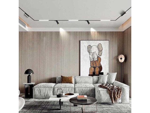 Inbouwmagneetrail 20mm 48v - 3 meter (x4) - afbeelding 4 van  5