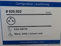 Inbouwstopcontact bachmann ip20 zwart - afbeelding 2 van  3