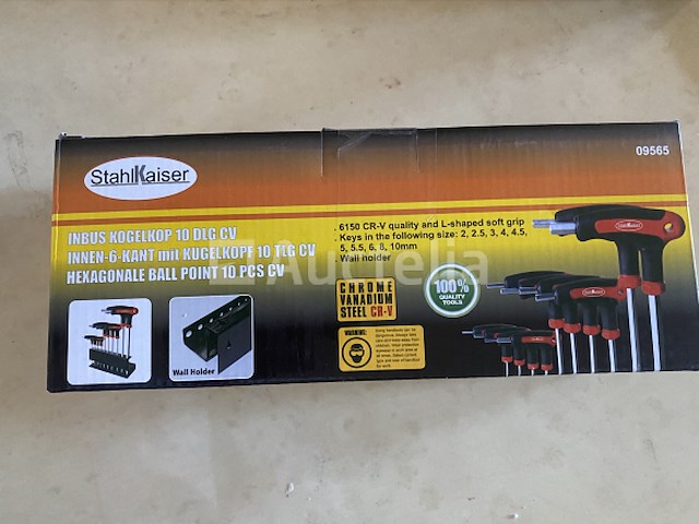 Inbus kogelkop 10 delig met rekje - afbeelding 2 van  4