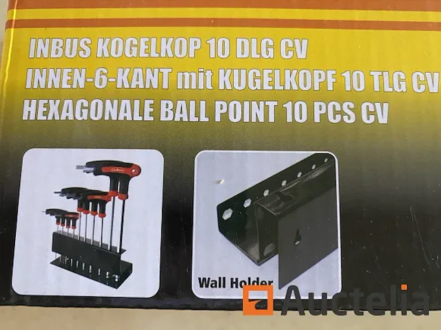 Inbus kogelkop 10 delig met rekje - afbeelding 4 van  4