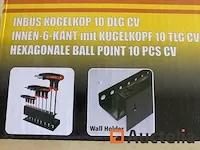 Inbus kogelkop 10 delig met rekje - afbeelding 4 van  4