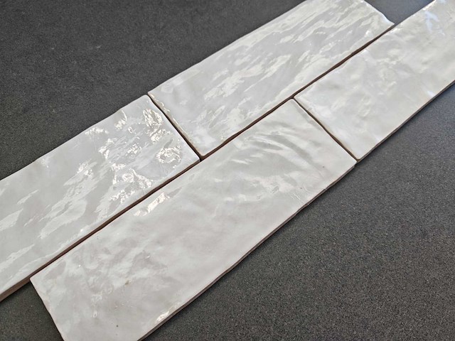 Inca riad white glans wandtegel 6,5x20 cm 4,4 m² - afbeelding 3 van  7