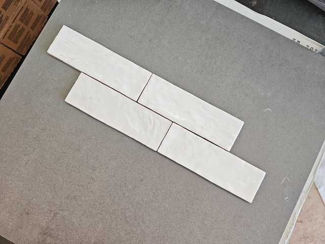 Inca riad white glans wandtegel 6,5x20 cm 4,4 m² - afbeelding 4 van  7