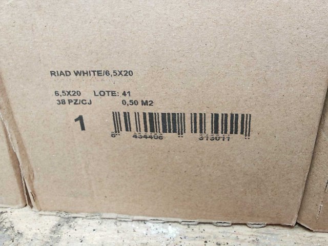 Inca riad white glans wandtegel 6,5x20 cm 4,4 m² - afbeelding 6 van  7