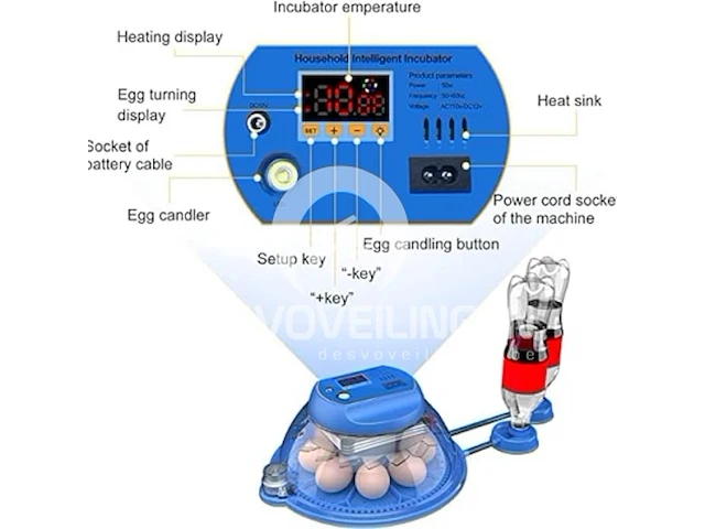 Incubator 8 eieren - afbeelding 4 van  6