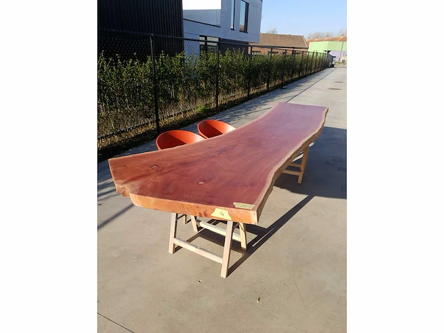 Indian mahogany - boomstam tafelblad - afbeelding 1 van  7