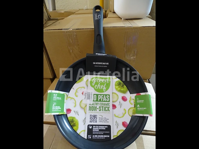 Inductie koekenpan - ø24 cm - keramiek greenchef diamond - afbeelding 1 van  4