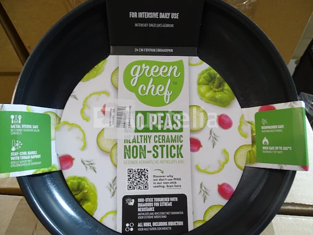 Inductie koekenpan - ø24 cm - keramiek greenchef diamond - afbeelding 2 van  4