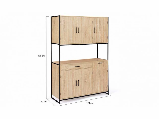 Industrieel dressoir -120 cm - afbeelding 6 van  9