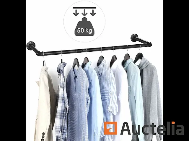 Industrieel kledingrek, ruimtebesparend, capaciteit - afbeelding 5 van  7