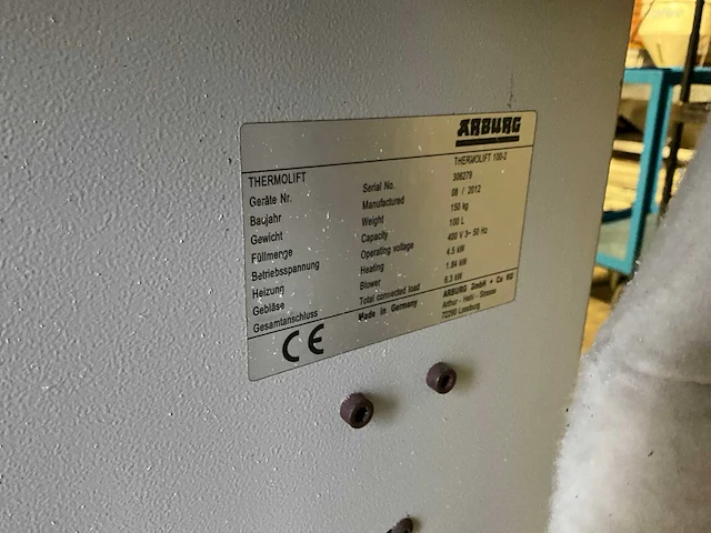 Industriële droger arburg thermolift 100-2 - afbeelding 9 van  9
