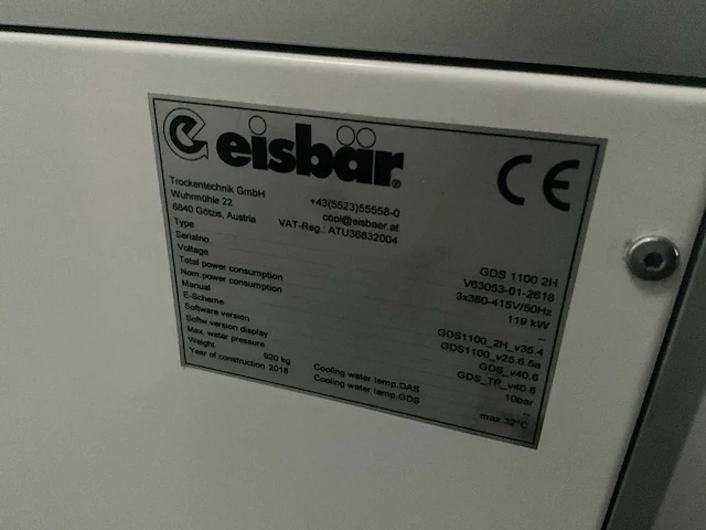Industriële droger eisbar met 2 silo’s en 2 chillers kkt - afbeelding 31 van  48