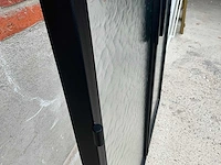 Industriële dubbele stalen deur kathedraalglas (ral 9005) - afbeelding 4 van  8