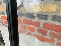 Industriële dubbele stalen deur kathedraalglas (ral 9005) - afbeelding 6 van  8