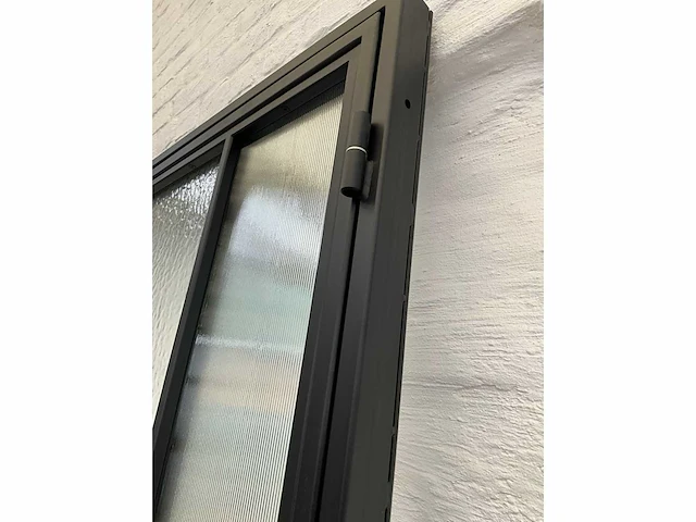 Industriële stalen binnendeur met glas (ral 9005) - afbeelding 9 van  14