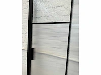 Industriële stalen binnendeur met glas (ral 9005) - afbeelding 10 van  14