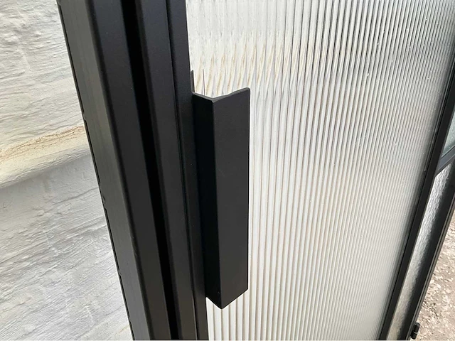 Industriële stalen binnendeur met glas (ral 9005) - afbeelding 11 van  14
