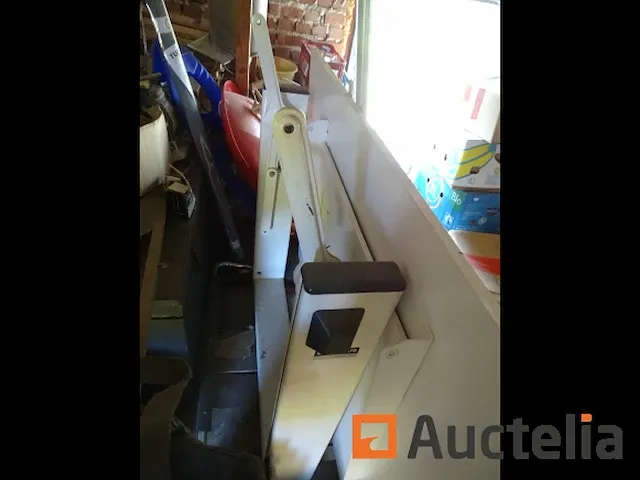Industriële tekentafel kantelbaar met accessoires en 1 stoel van bureautafel - afbeelding 11 van  12