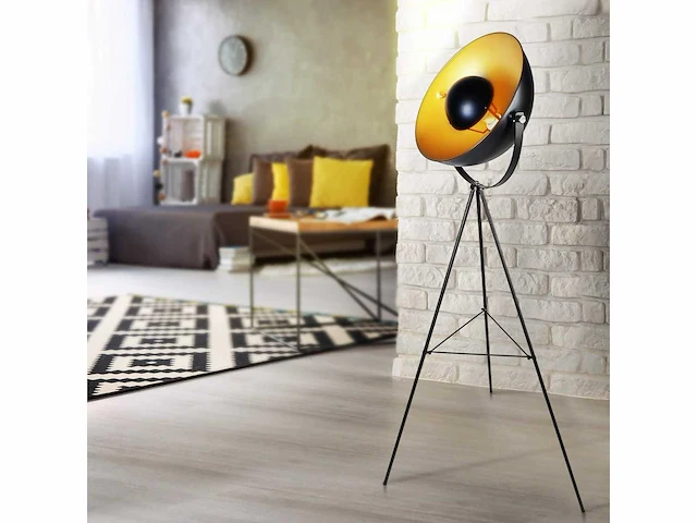 Industriële vloerlamp - statief - 70x70x139 cm - afbeelding 1 van  6
