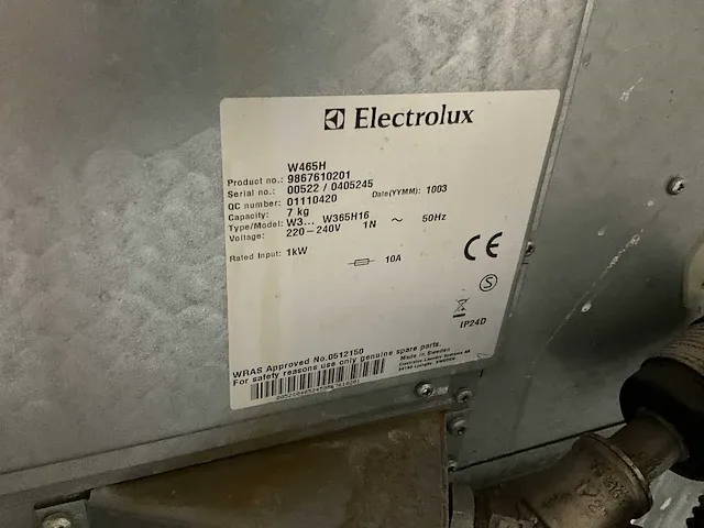 Industriële wasmachine electrolux type model w465h - afbeelding 7 van  15