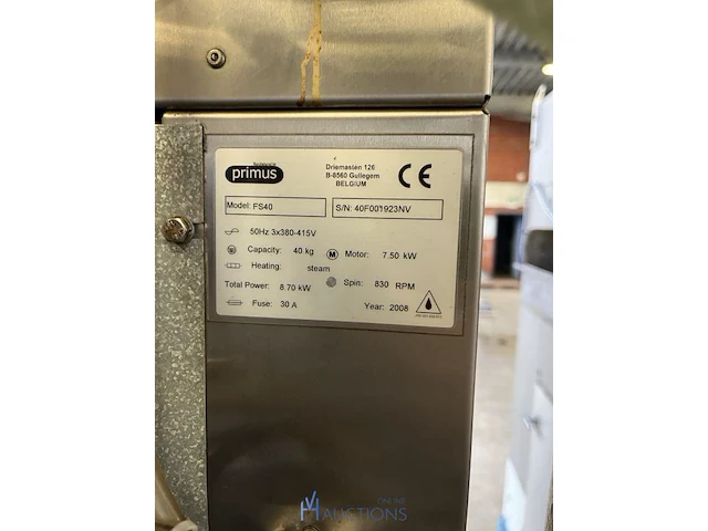 Industriële wasmachine primus - afbeelding 5 van  6