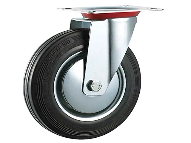 Industriële wielen van rubber, diameter 125 mm - afbeelding 2 van  2