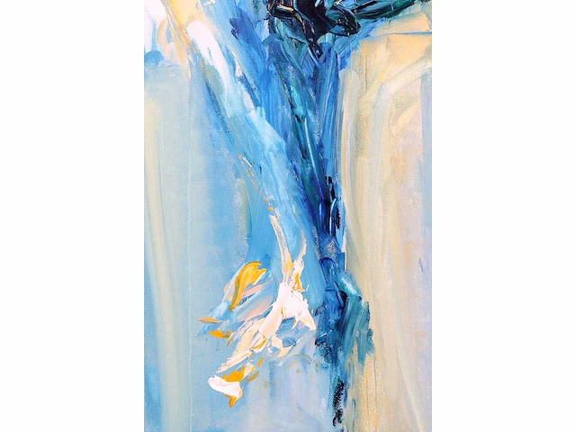 Ineke ten kaate - une française bleue - acryl op doek - afbeelding 7 van  8