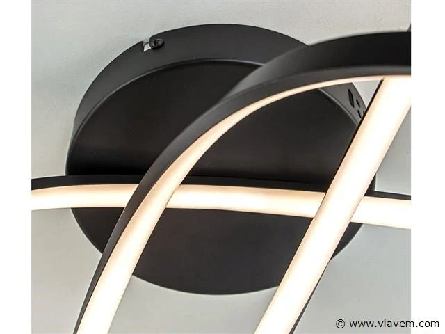 Infinity design plafond led lamp zwart - afbeelding 5 van  7
