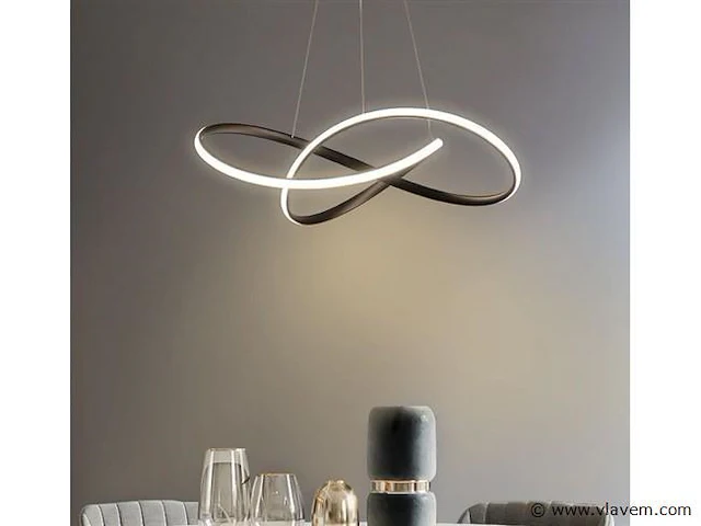 Infinity led design armatuur zilver - afbeelding 4 van  7