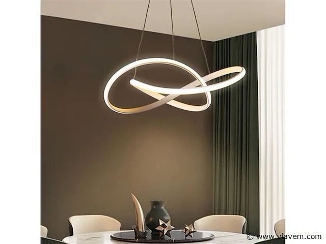 Infinity led design armatuur zilver - afbeelding 5 van  7