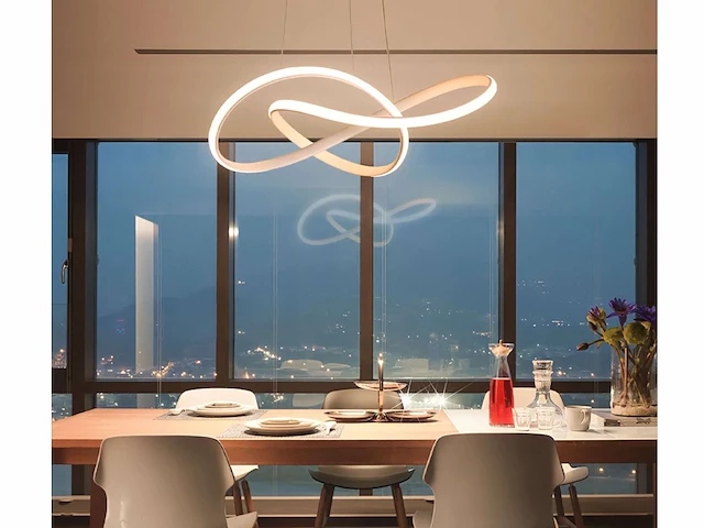 Infinity led design armatuur zilver - afbeelding 2 van  7