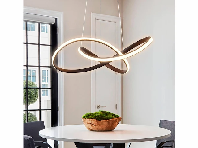 Infinity led design armatuur zilver - afbeelding 3 van  7