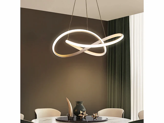 Infinity led design armatuur zilver - afbeelding 5 van  7