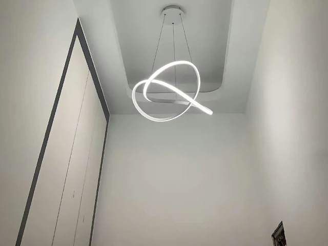 Infinity led design armatuur zilver - afbeelding 6 van  7