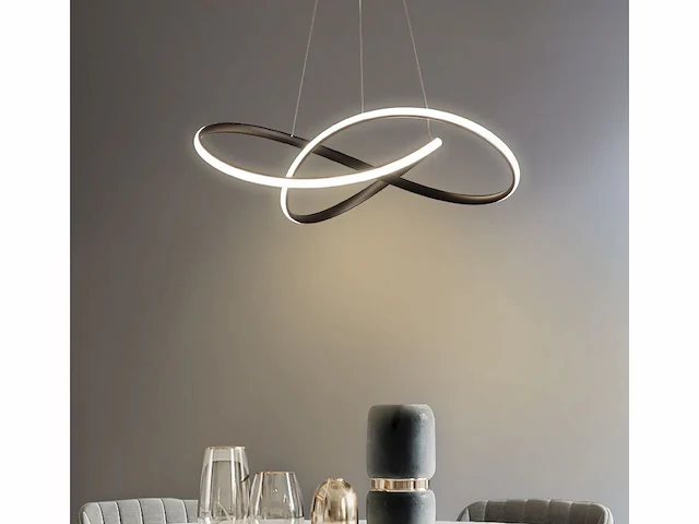 Infinity led design armatuur zilver - afbeelding 1 van  7