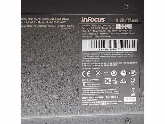 Infocus inf6522 65" touchboard - afbeelding 2 van  4