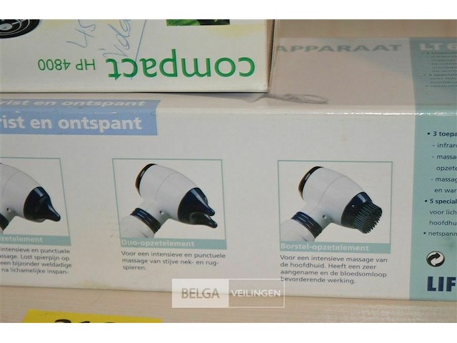 Infra-rood massagetoestel en haardroger - afbeelding 3 van  4