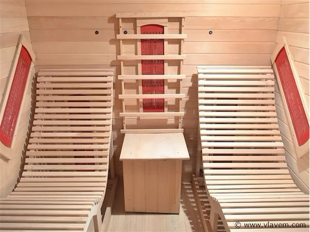 Infrarood sauna - rechthoekig 180x180x190cm - afbeelding 2 van  5